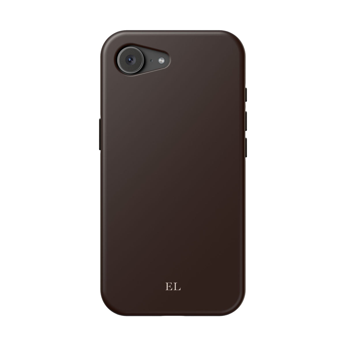 Custom Initials Mocha iPhone Case
