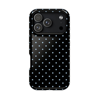 Blue Velvet Mini Dots iPhone Case