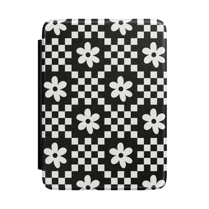 Checkerboard Daisy Kindle Case