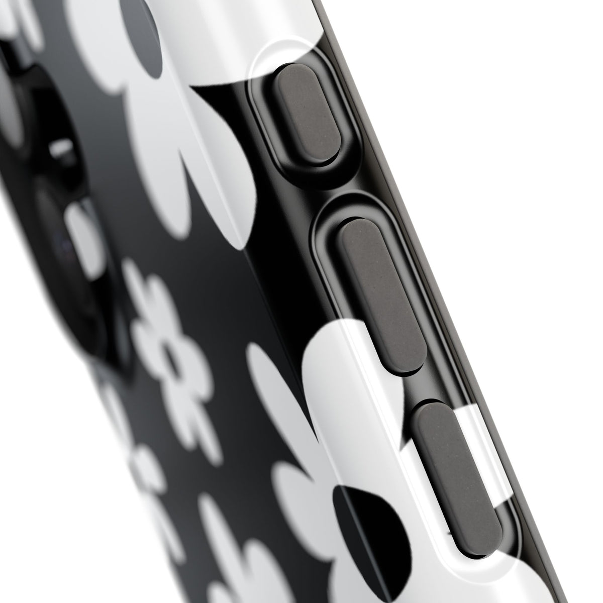 Black Flower Power iPhone Case