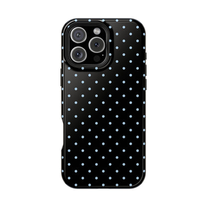 Blue Velvet Mini Dots iPhone Case