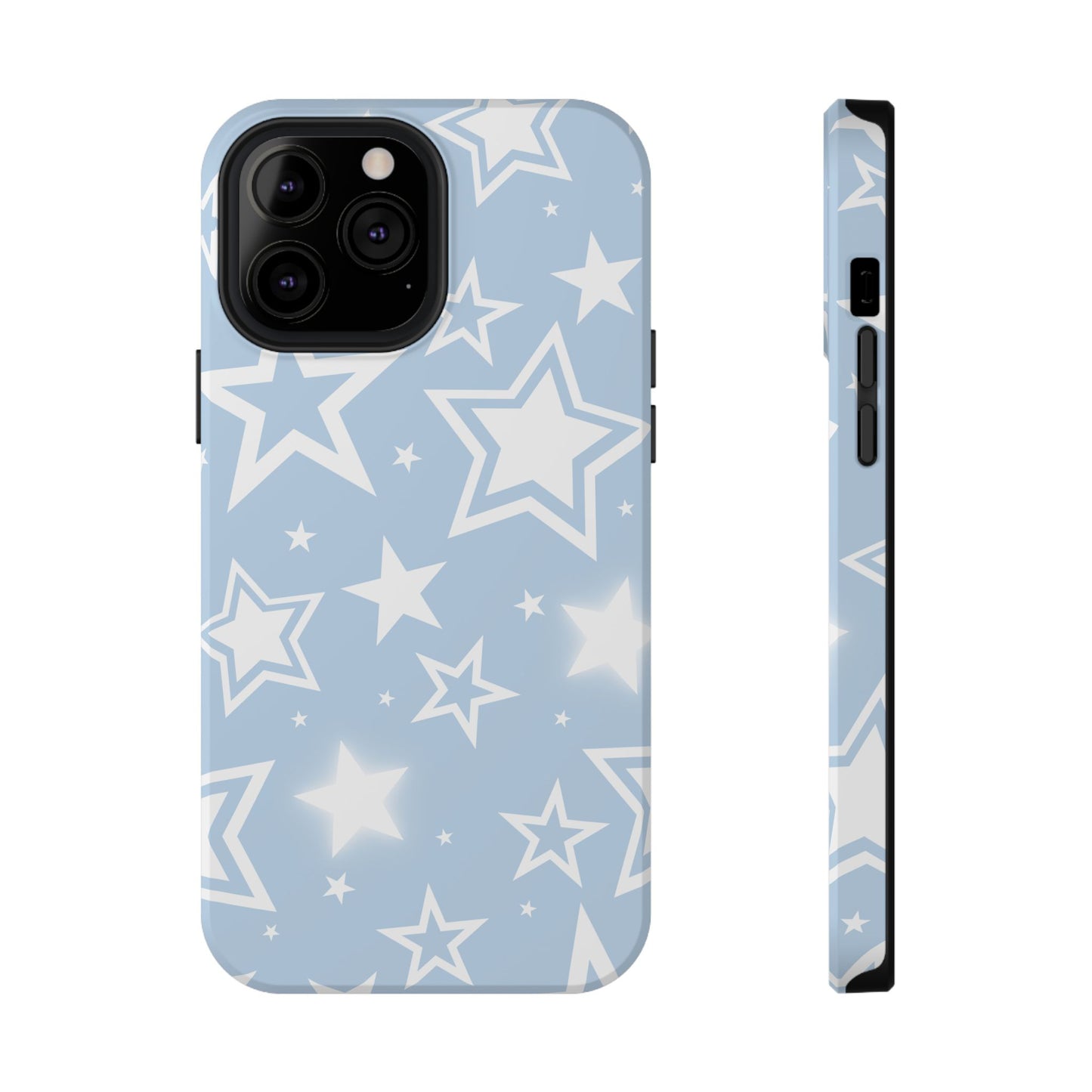 Blue Y2K Stars iPhone Case