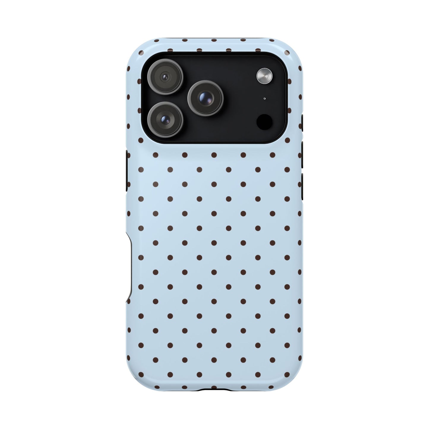 Blueberry Mocha Mini Dots iPhone Case