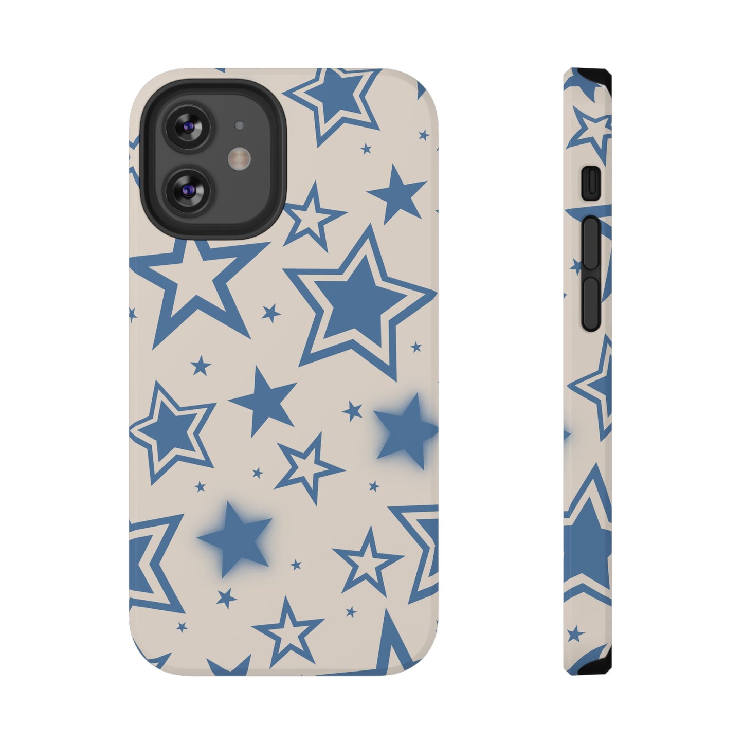 Beige & Blue Stardust iPhone Case