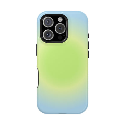 Green & Blue Aura iPhone Case