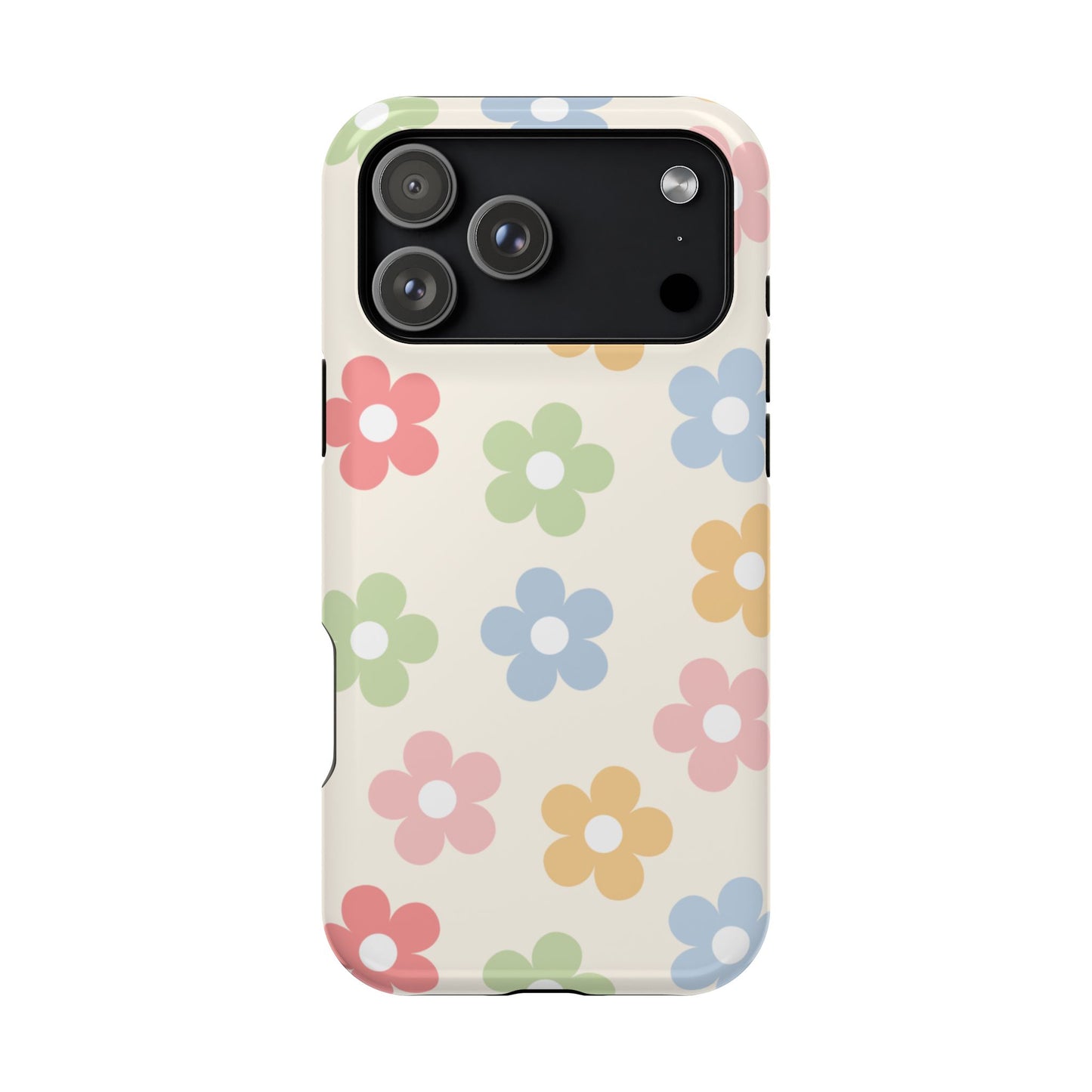 Preppy Retro Flowers iPhone Case