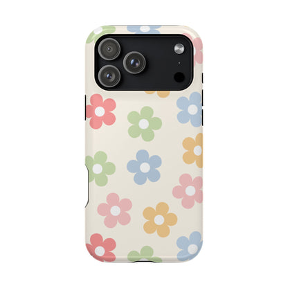 Preppy Retro Flowers iPhone Case