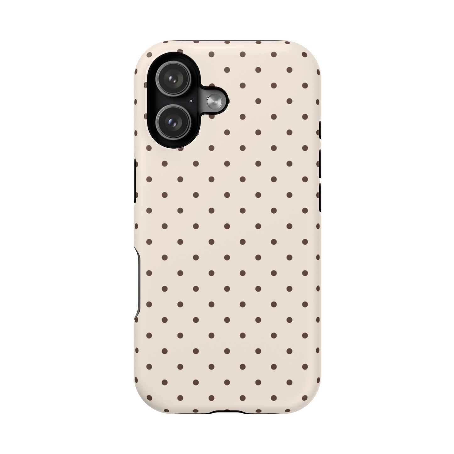 Brown Mini Dots iPhone Case