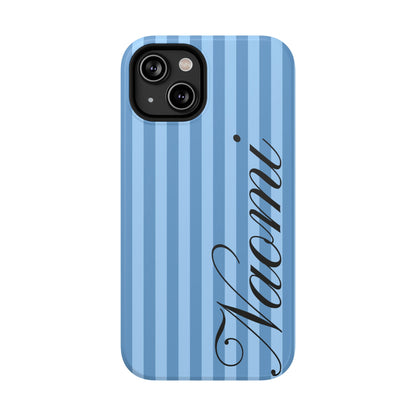 Personalized Seaside Stripes iPhone Case