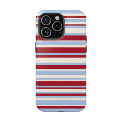 Cherry Soda Stripes iPhone Case