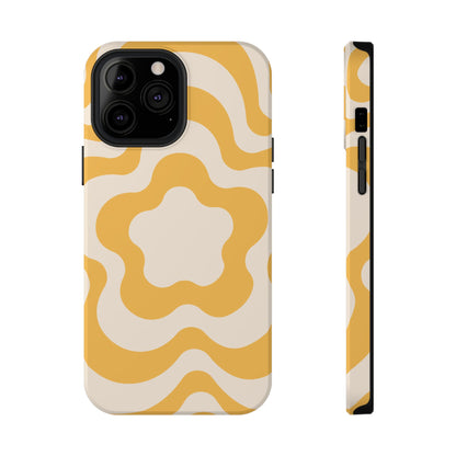 Yellow Retro Flower iPhone Case