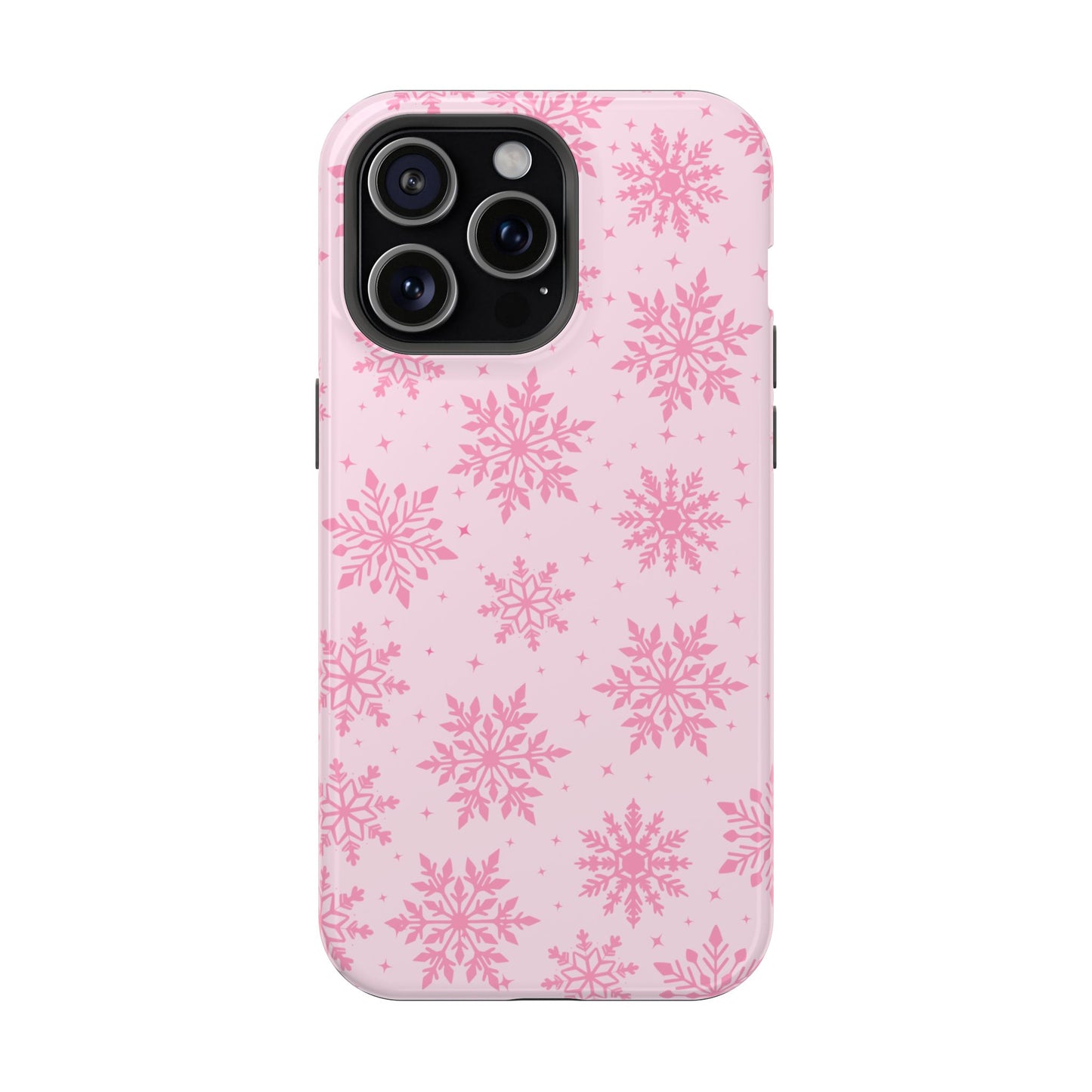 Pink Snowflakes iPhone Case