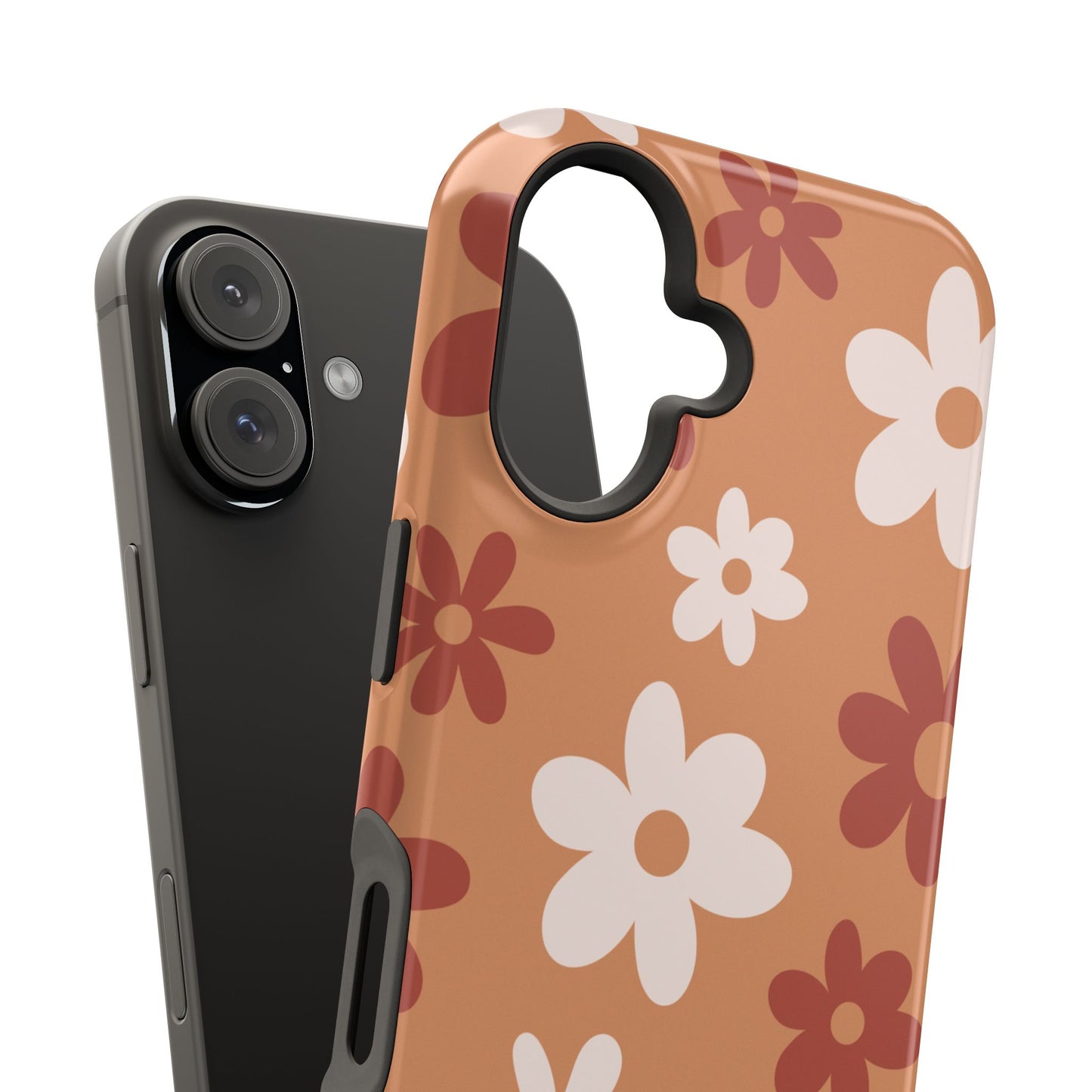 Brown Flower Power iPhone Case