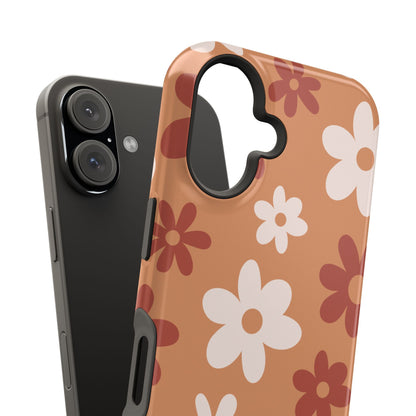 Brown Flower Power iPhone Case