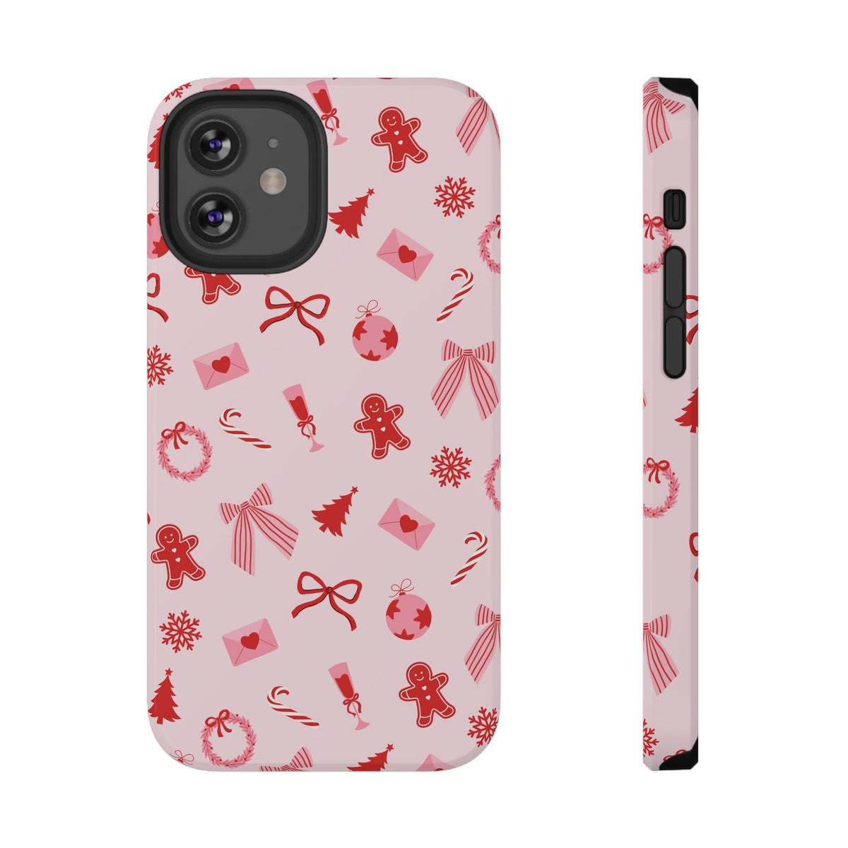 Pink & Red Holiday iPhone Case