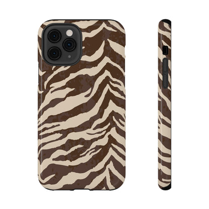Brown Zebra iPhone Case