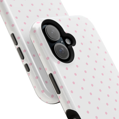 Pink Clouds Mini Dots iPhone Case