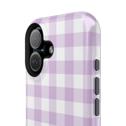 Purple Gingham iPhone Case