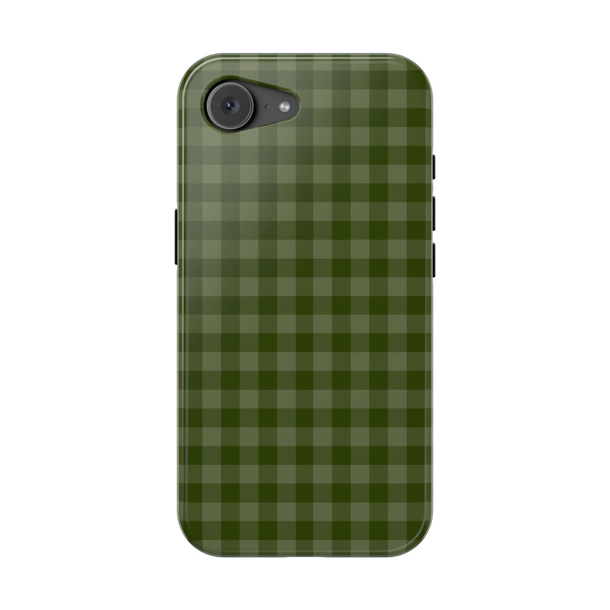 Green Gingham iPhone Case
