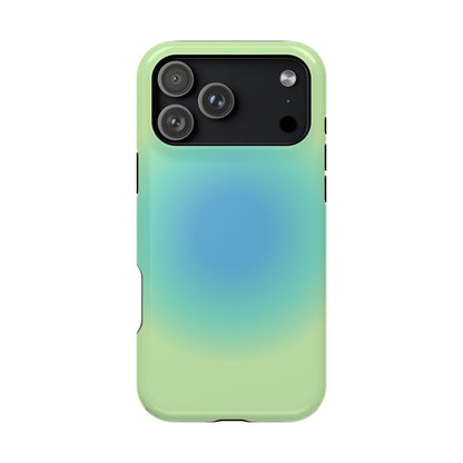 Blue & Green Aura iPhone Case