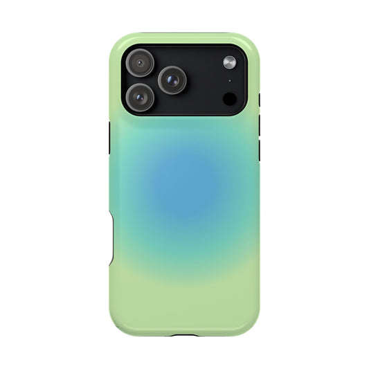 Blue & Green Aura iPhone Case