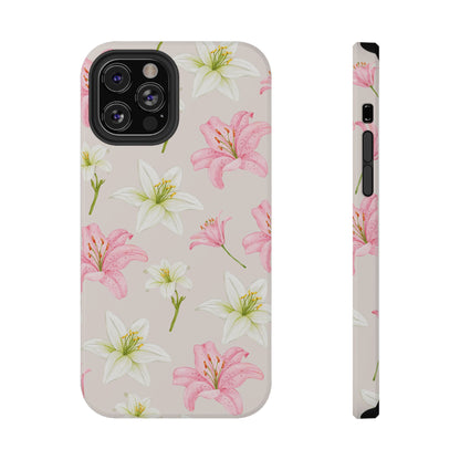 Beige Tiger Lily iPhone Case from Stella Cases