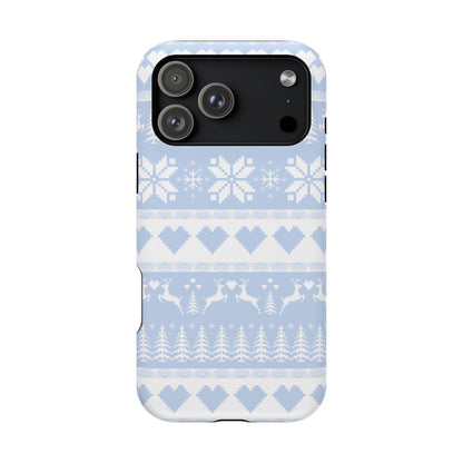 Blue Christmas Sweater iPhone Case