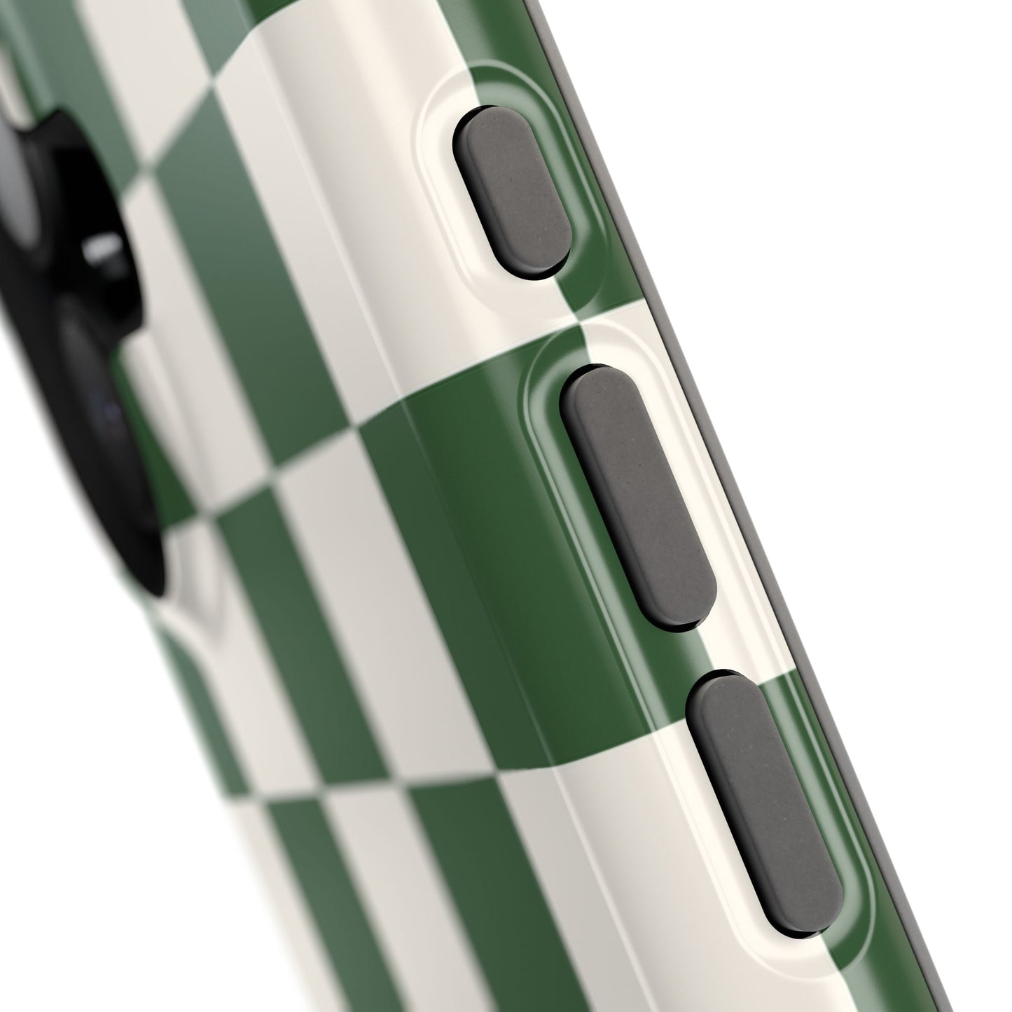 Green Checkered iPhone Case