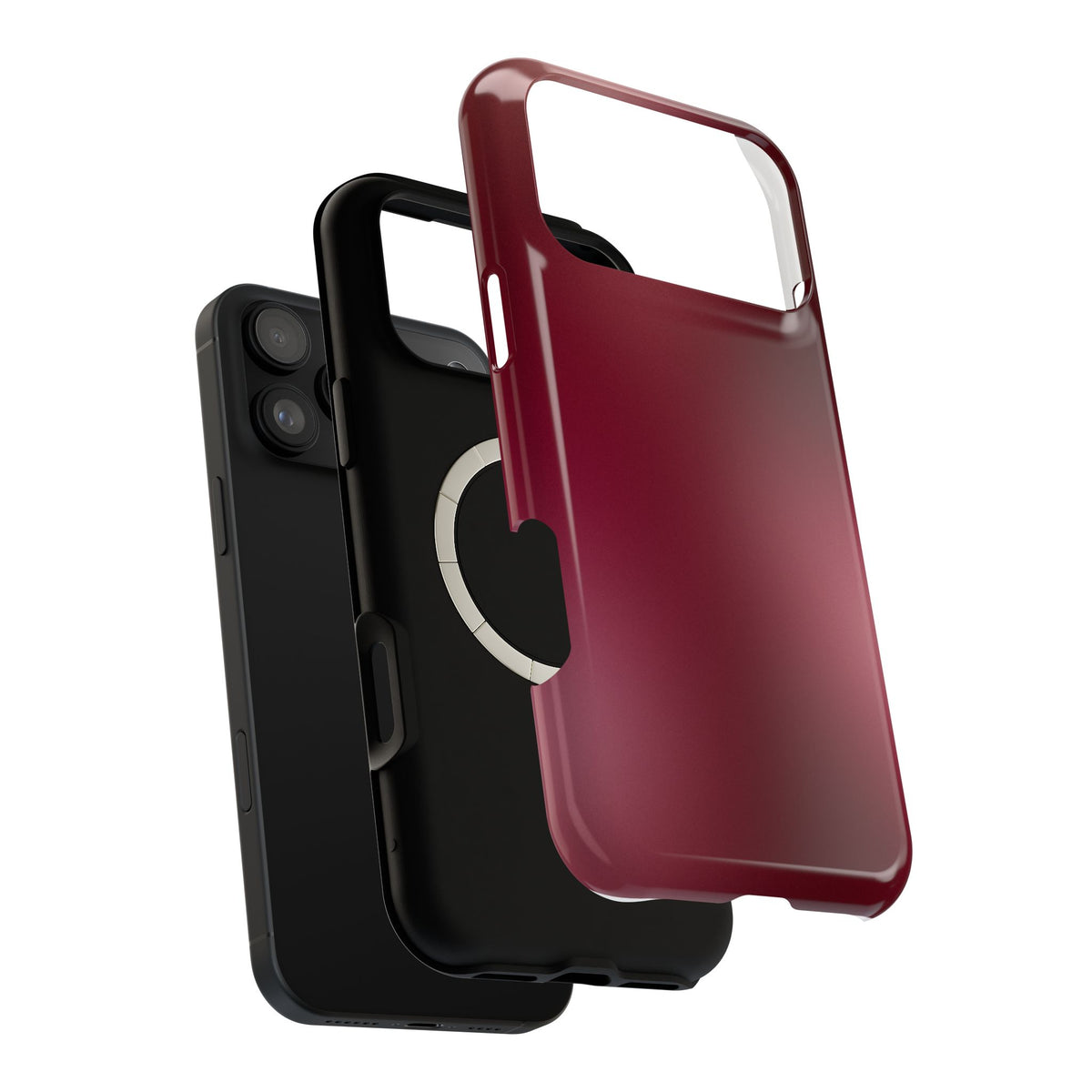 Burgundy Aura iPhone Case