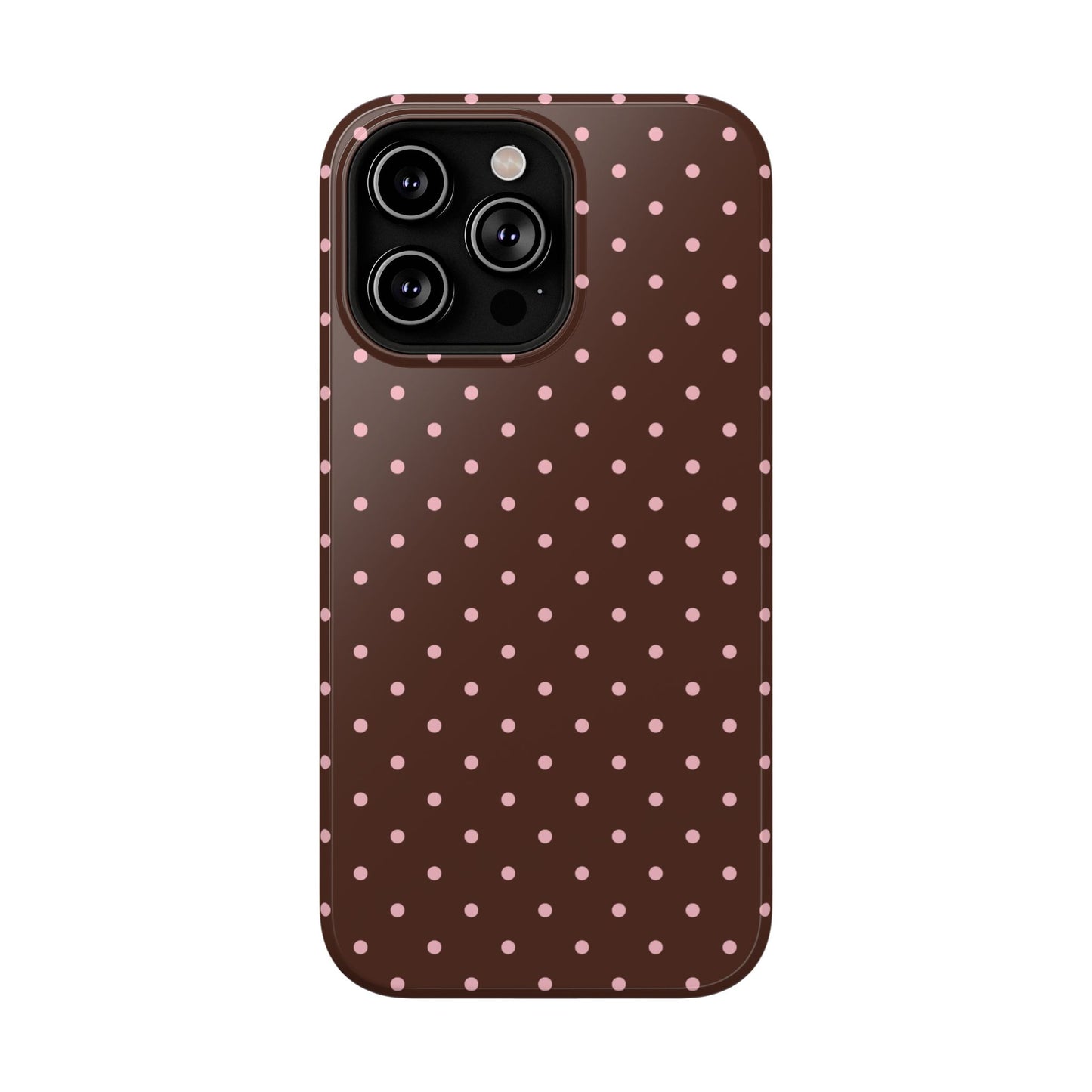 Pink Latte Mini Dots iPhone Case