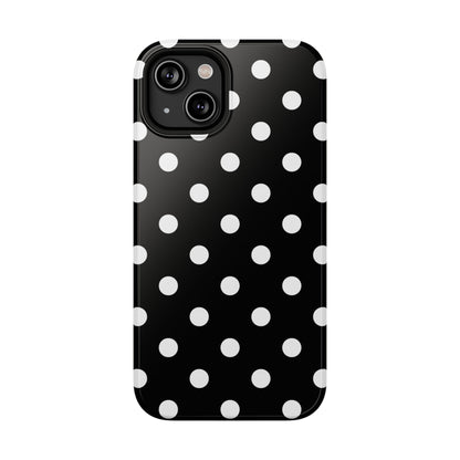 White Polka Dots iPhone Case