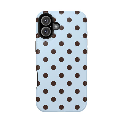 Blueberry Mocha Polka Dots iPhone Case