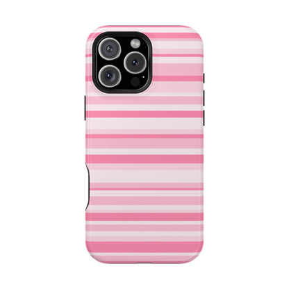 Pink Candy Stripes iPhone Case