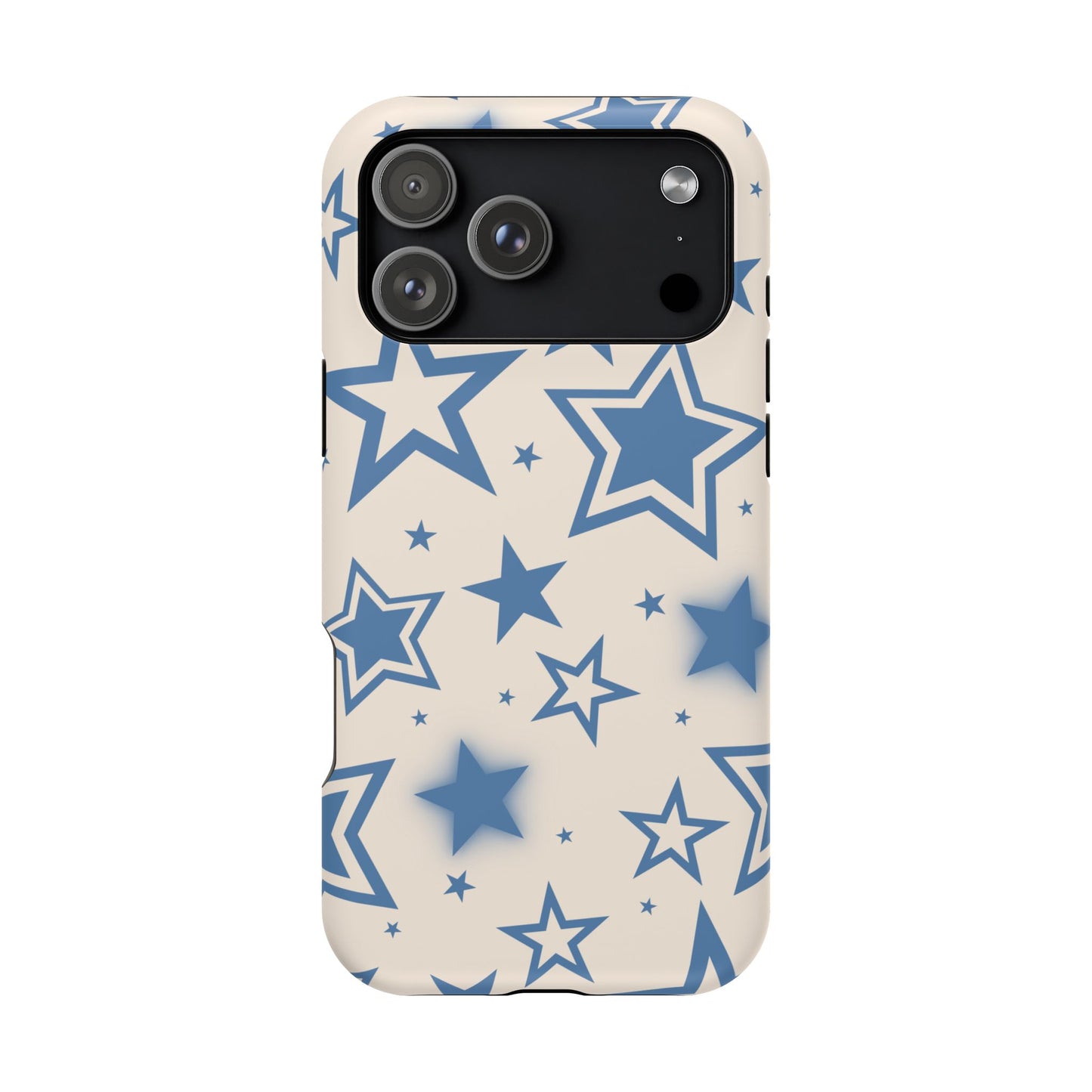 Beige & Blue Stardust iPhone Case