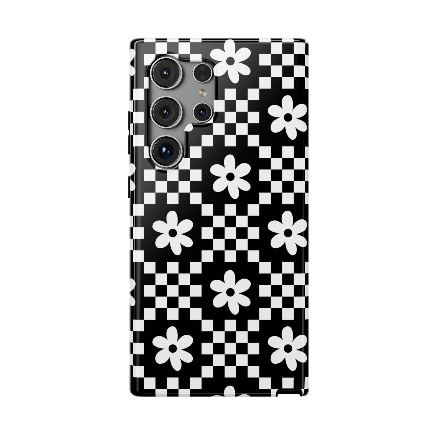 Checkerboard Daisy Samsung Case