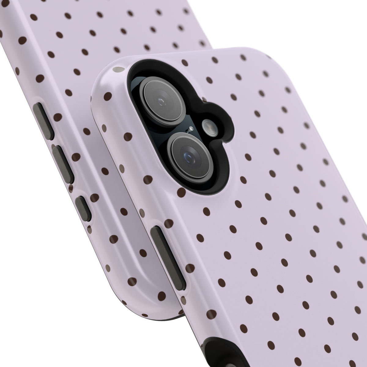 Berry Mocha Mini Dots iPhone Case