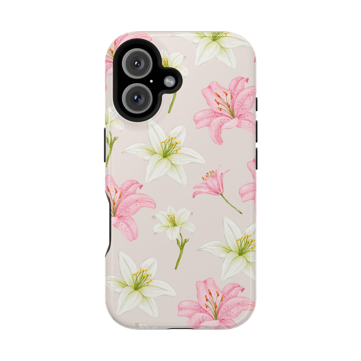 Beige Tiger Lily iPhone Case from Stella Cases