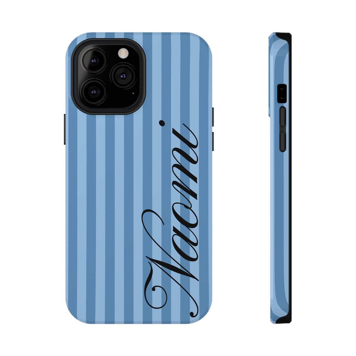Personalized Seaside Stripes iPhone Case