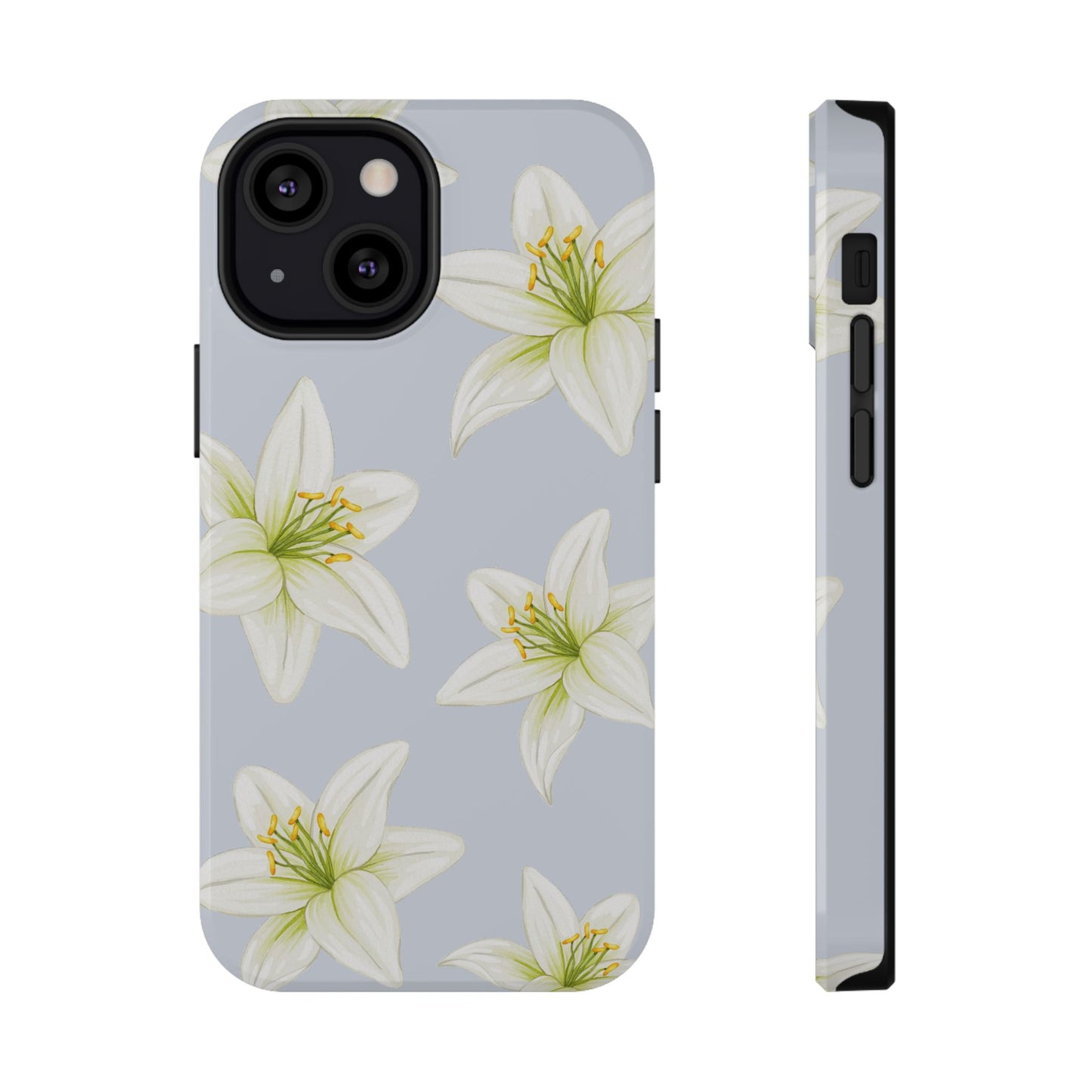 Blue Tiger Lily iPhone Case