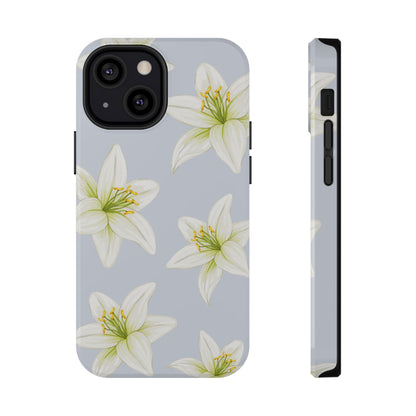 Blue Tiger Lily iPhone Case