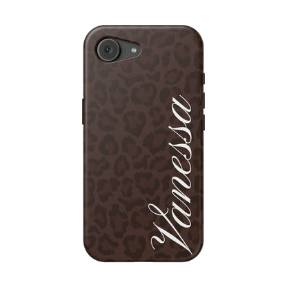 Custom Mocha Leopard iPhone Case
