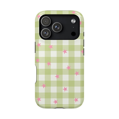 Lucky Star Gingham iPhone Case