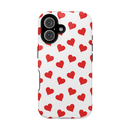 Red Heart Mania iPhone Case