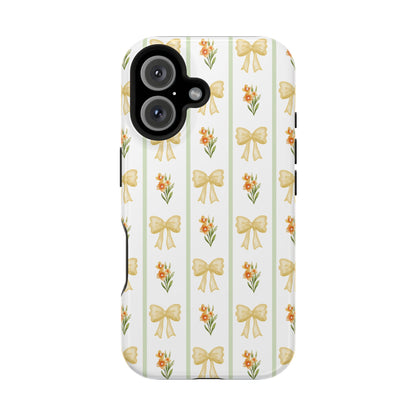 Yellow Bows iPhone Case