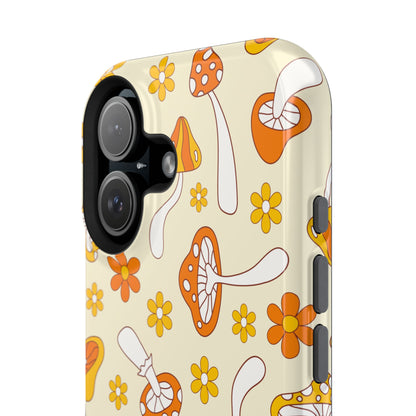 Retro Mushrooms iPhone Case