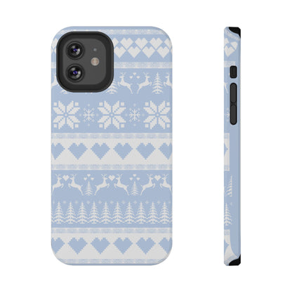 Blue Christmas Sweater iPhone Case