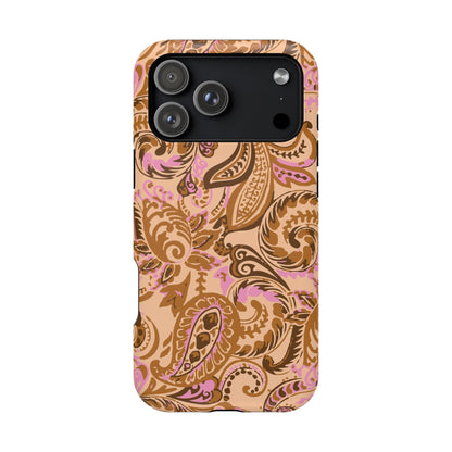 Honey Rose Paisley iPhone Case