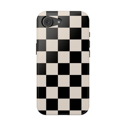 Espresso Checkered iPhone Case