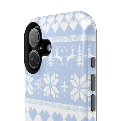 Blue Christmas Sweater iPhone Case