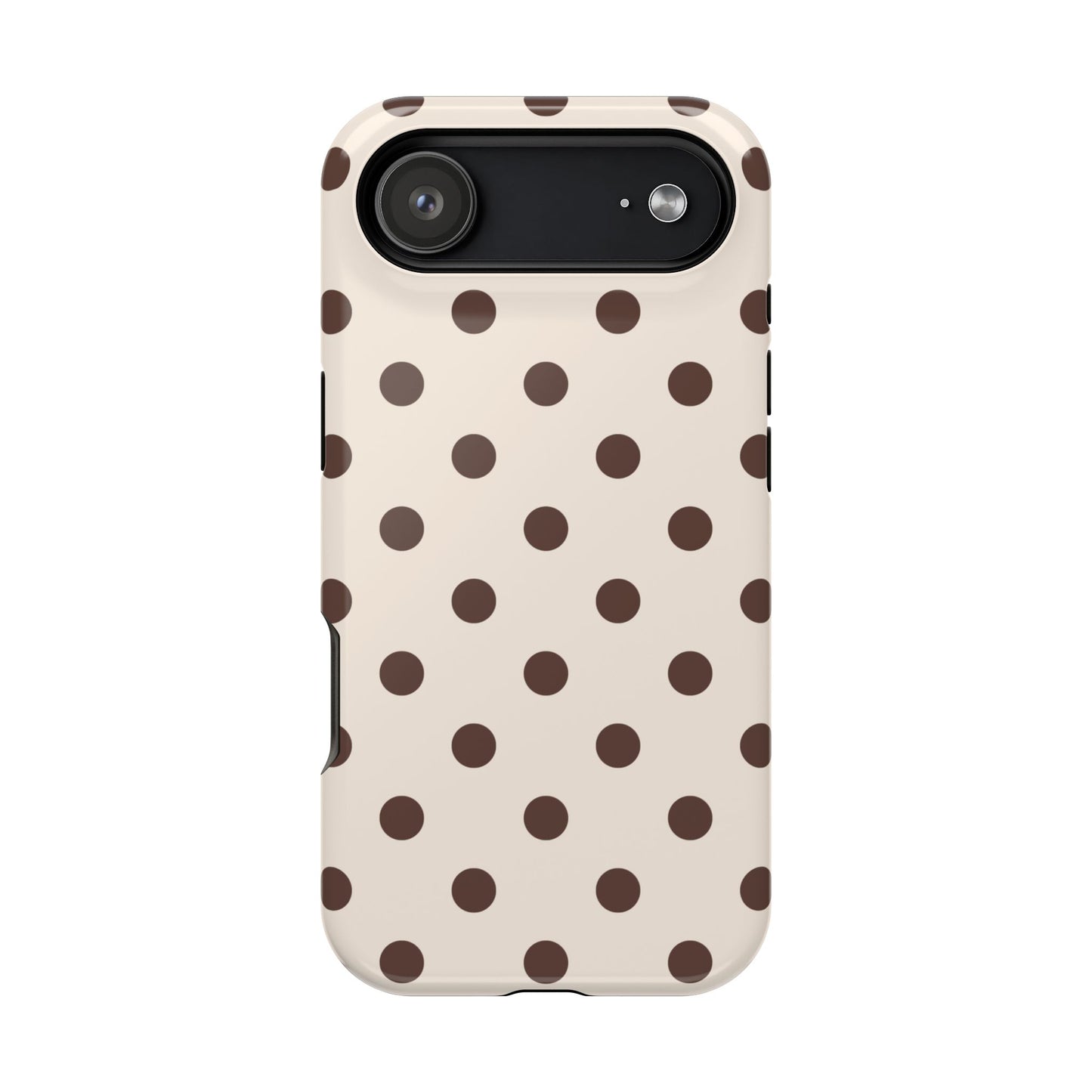Brown Polka Dots iPhone Case